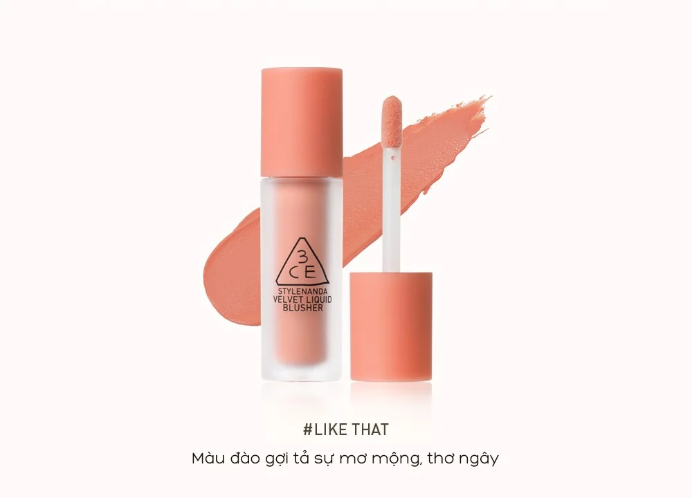 Má Hồng 3CE Velvet Liquid Blusher