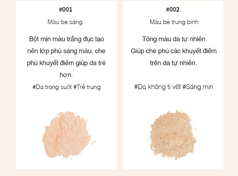Phấn Phủ Bột 3CE Stylenanda Natural Finish Loose Powder #001 #002