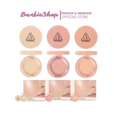 Bắt Sáng 3CE Glow Beam Highlighter Dạng Cushion 8,5g