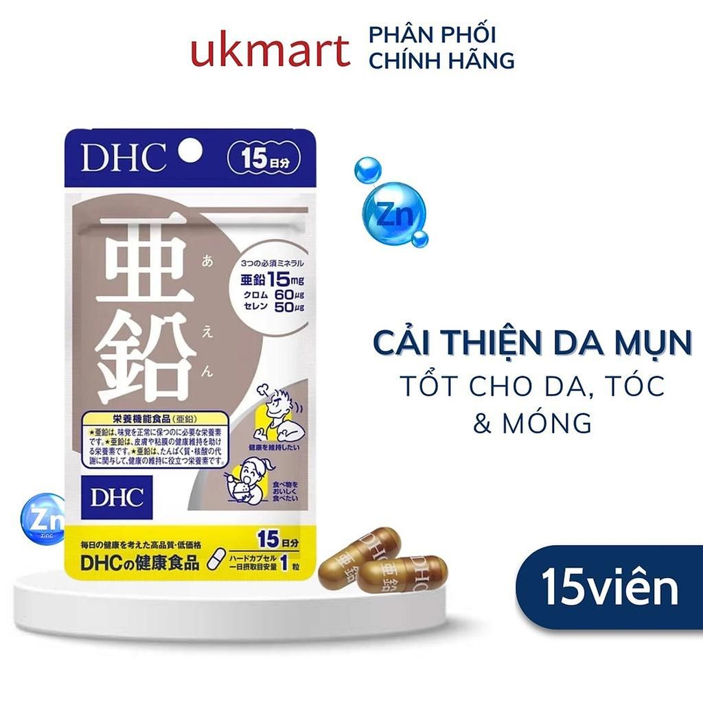 Viên Uống DHC Kẽm 15 Ngày + 30 Ngày