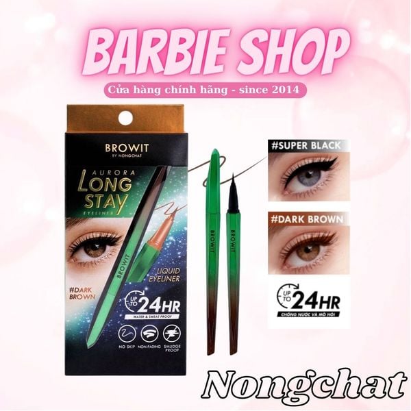 Kẻ Mắt Nước NongChat Long Stay Liquid Eyeliner 0.5g