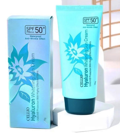 Kem Chống Nắng Cellio Hyaluron Whitening Sun Cream SPF50 PA+++ 70g