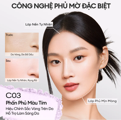 Phấn Phủ Bột Kiềm Dầu Colorkey 8g (PHIÊN BẢN VỎ TÍM)
