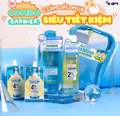 Bộ Sản Phẩm Làm Sạch Và Ngăn Ngừa Mụn Garnier 5 món