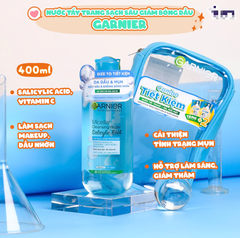 Bộ Sản Phẩm Làm Sạch Và Ngăn Ngừa Mụn Garnier 5 món
