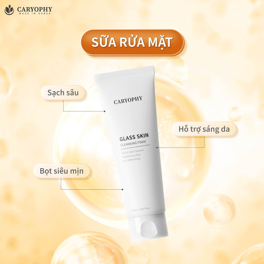 Combo Sáng Da, Mờ Thâm Sạm Caryophy Glass Skin