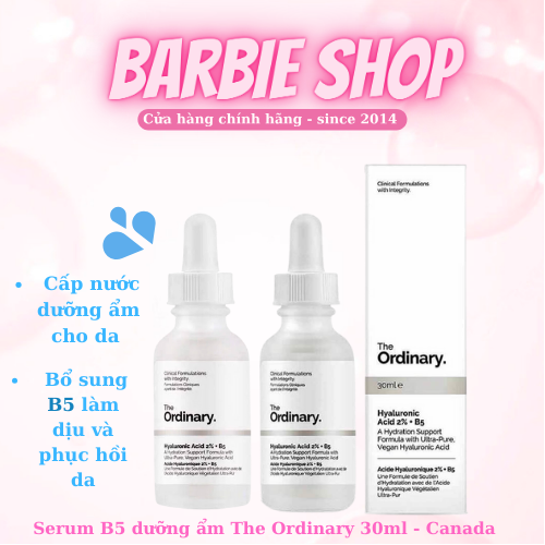 Serum Cấp Nước Và Phục Hồi Da The Ordinary Hyaluronic Acid 2% + B5 30ml