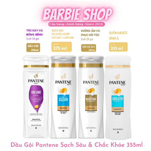 (Có Tem Phụ) Dầu Gội Làm Dày & Bồng Bềnh Tóc Pantene Sheer Volume & Body Shampoo 355ml
