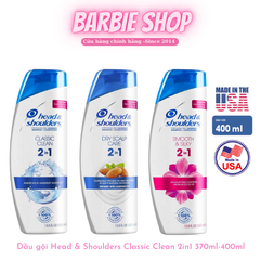 Dầu gội xả 2in1 Head & Shoulders 400ml Classic Clean Dry Scalp Care Smooth Silky
