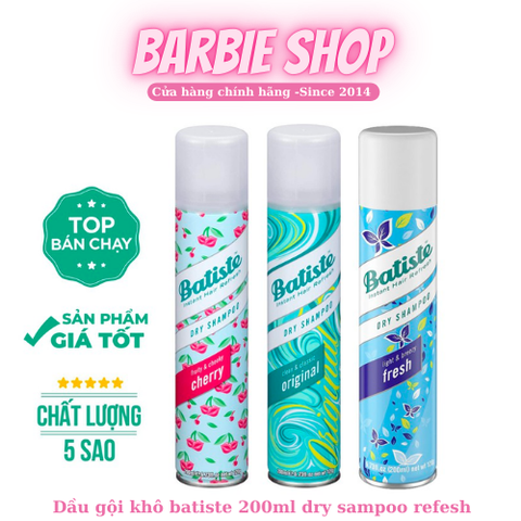 Dầu Gội Khô Dry Shampoo Batiste 200ml
