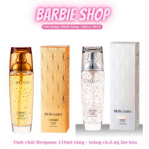 Tinh Chất Nâng Cơ Dưỡng Sáng Da Serum Bergamo 24k Gold Essence - White Vita 110ml-120ml