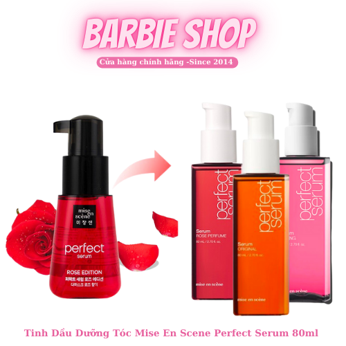 (NEW 2022) Serum Dưỡng Tóc Tạo Kiểu Tóc Mise En Scene Perfect Serum MẪU MỚI ( Cam Hồng Đỏ ) 80ml