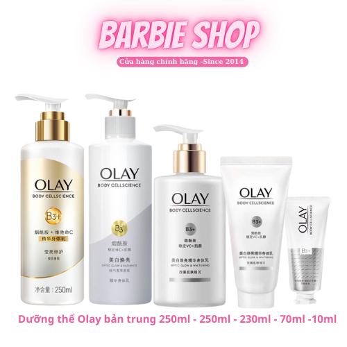 Dưỡng Thể Trắng Da Toàn Thân Olay Body Cellscience B3 + Vitamin C 260g