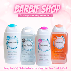 Dung Dịch Vệ Sinh Femfresh Wash - 250ml Daily, Active, Soothing, Sensitive