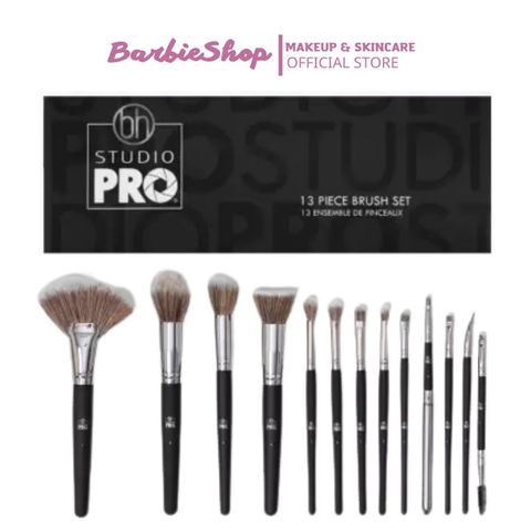 Bộ Cọ Trang Điểm BH Cosmetics Studio Pro Brush Set 13 Cây - cọ ống đen vuông