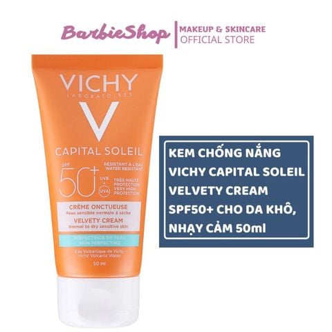 Kem Chống Nắng Cho Da Thường, Da Khô Vichy Capital Soleil Velvety Cream Skin Perfecting