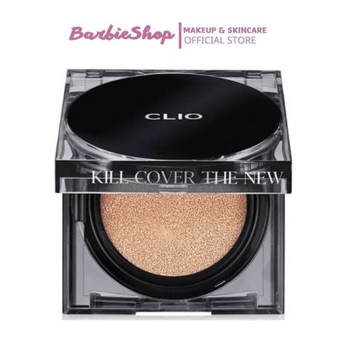 Phấn Nước Clio Kill Cover The New Founwear Cushion - (Đen Vuông Trong Suốt + Kèm Lõi) - (Hồng Trái Đào + kèm Lõi)