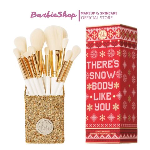 Bộ Cọ Trang Điểm BH Cosmetics There's Snowbody Like You 12 cây - cọ ống