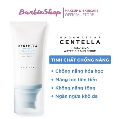 Kem Chống Nắng Dưỡng Ẩm Cho Da Khô Skin1004 Madagascar Centella Hyalu-Cica Water-Fit Sun Serum SPF 50+ PA++++ 50ml