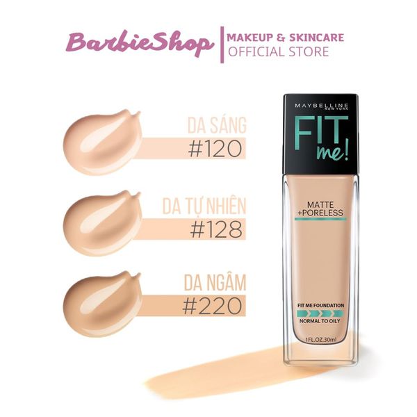 Kem Nền Maybelline Fit Me Kiềm Dầu Chống Nắng 30ml