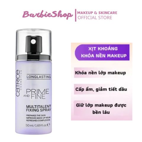 Xịt Khóa Nền Makeup Catrice Prime And Fine 50ml