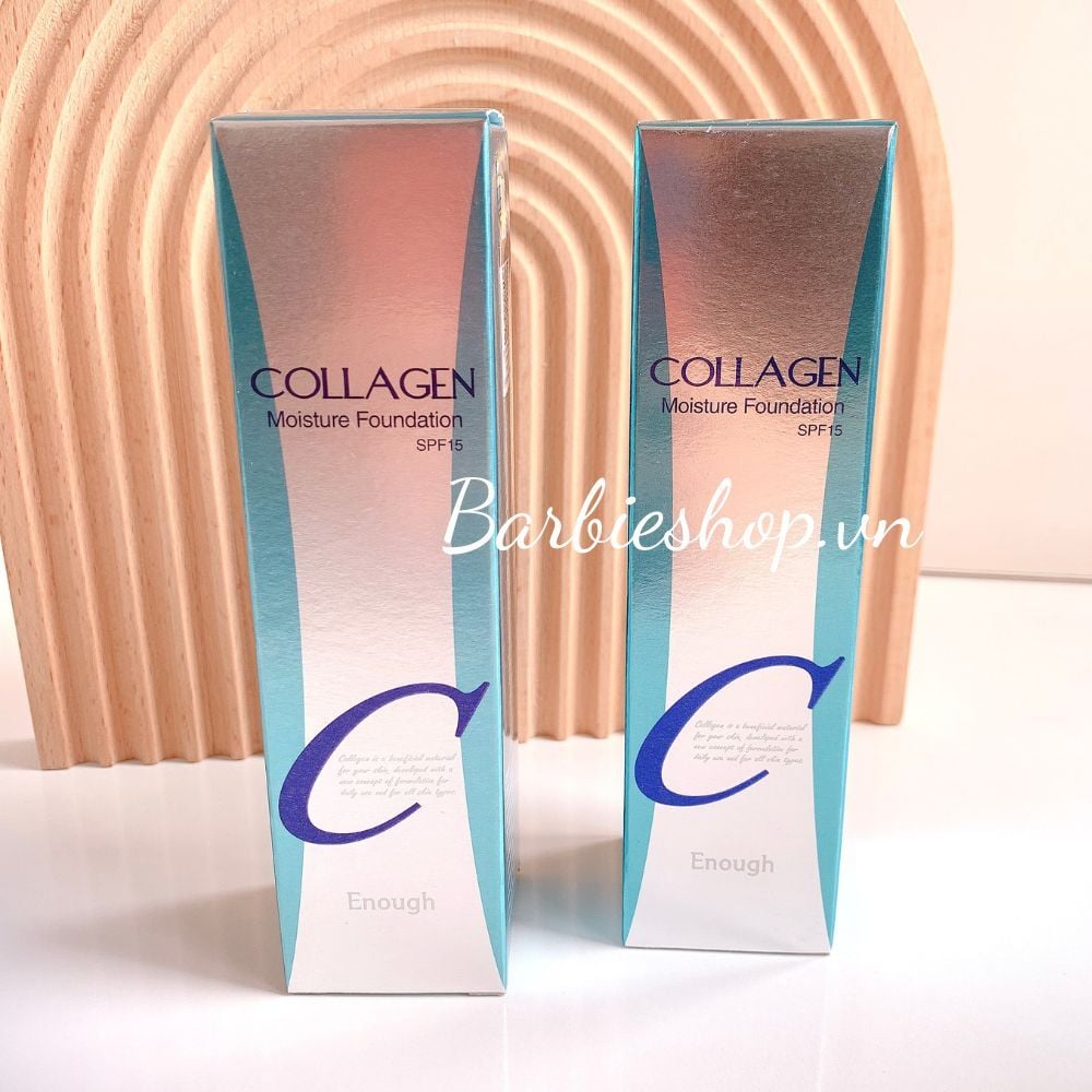 Kem Nền Enough Foundation 100ml Đủ Dòng (Ultra X10 Cover Up Collagen, Collagen Moisture SPF15, 8 Peptide Full Cover Perfect, Rich Gold Double Wear, Collagen 3 in 1 Whitening Moisture)