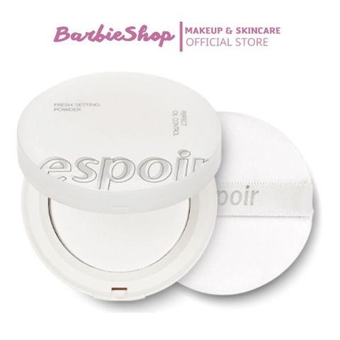 Phấn Phủ Nén Espoir Fresh Setting Powder Không Màu Hộp Trắng