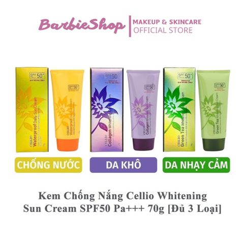 Kem Chống Nắng Cellio Collagen Whitening Sun Cream SPF50+/ PA+++