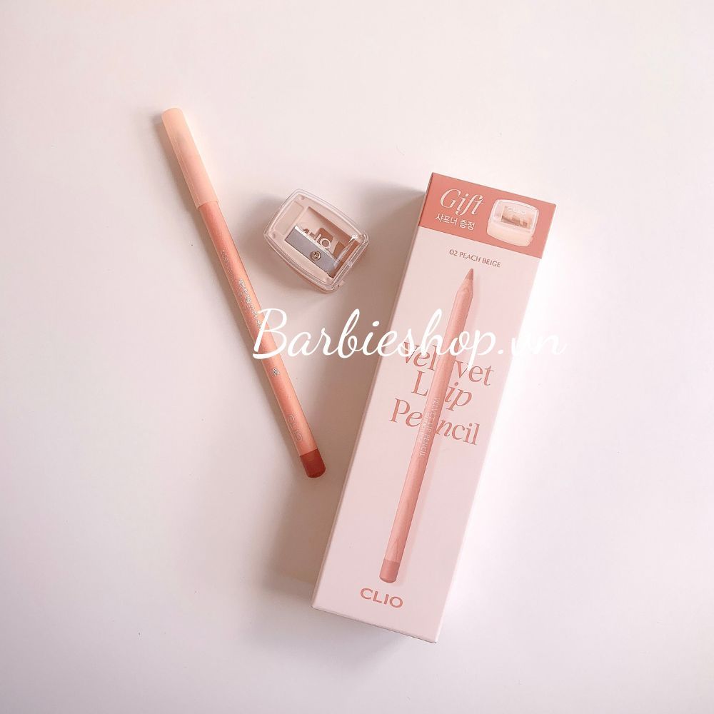Chì Kẻ Viền Môi Clio Velvet Lip Pencil Kèm Gọt Chì