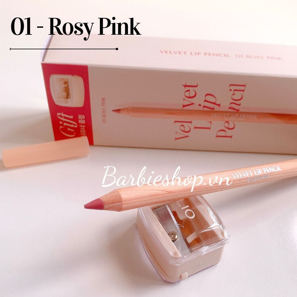 Chì Kẻ Viền Môi Clio Velvet Lip Pencil Kèm Gọt Chì