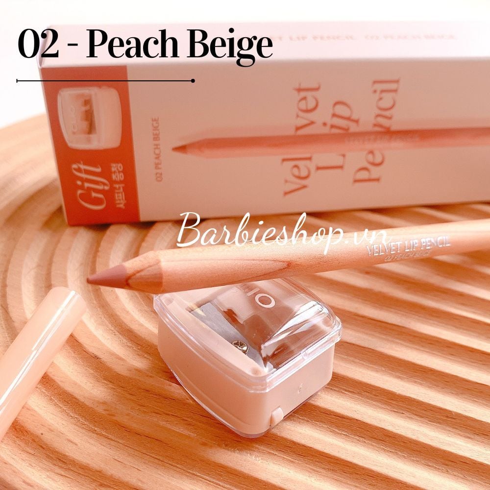 Chì Kẻ Viền Môi Clio Velvet Lip Pencil Kèm Gọt Chì