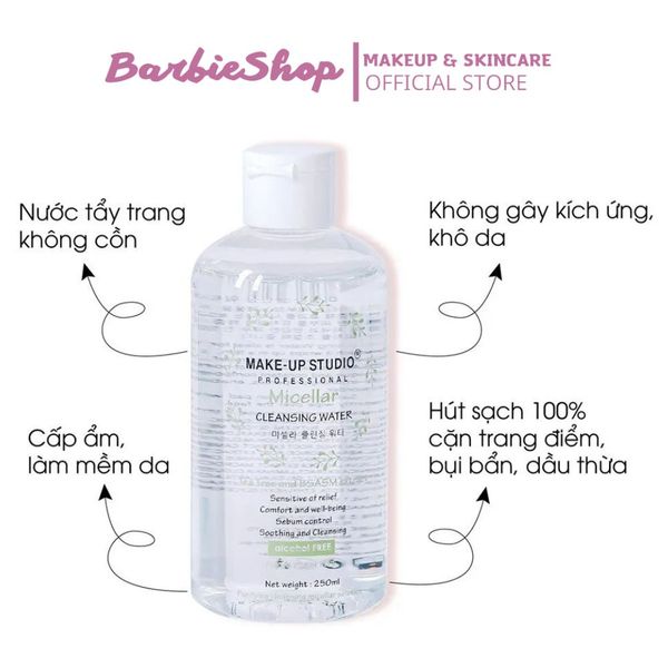 Nước Tẩy Trang Make-Up Studio Professional Micellar Cleansing Water 250ml