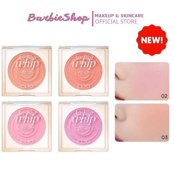 [Mẫu Mới] Má Hồng Clio Air Blur Whip Blush (Màu 2,3,5,7)