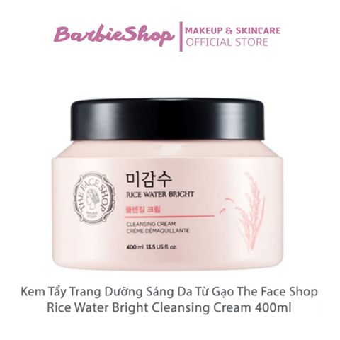 Kem Tẩy Trang The Face Shop Gạo Rice Water Cleansing Cream 400ml