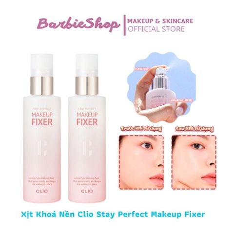 Xịt Khóa Nền Clio Stay Perfect Makeup Fixer 100ml