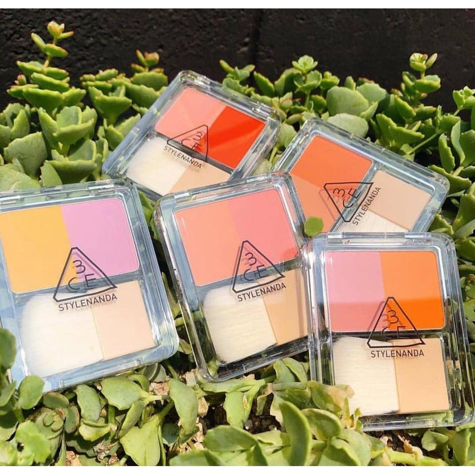 Má Hồng 3CE Dual Blend Blusher Hộp Đen