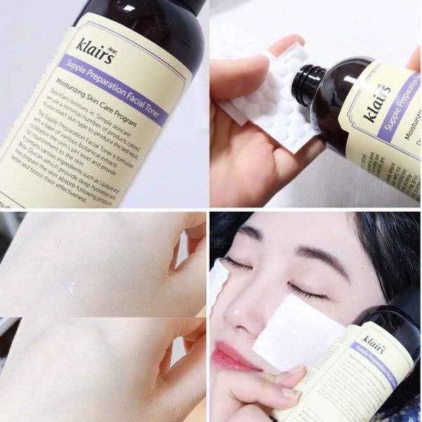 Nước Hoa Hồng Klairs Supple Preparation Unscented + Facial Toner 30ml - 180ml