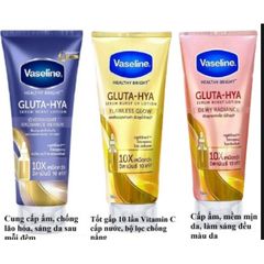 Sữa Dưỡng Thể 300ml Vaseline 4X - 10X - 50X - 70X - Viên Kích Sáng Da Alpha Arbutin 3plus Ngày - Đêm