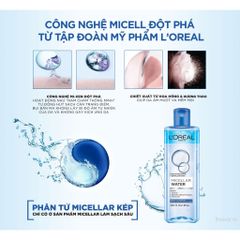 Nước Tẩy Trang Loreal 3 in 1 Micellar Water Refreshing Even For Sensitive Skin