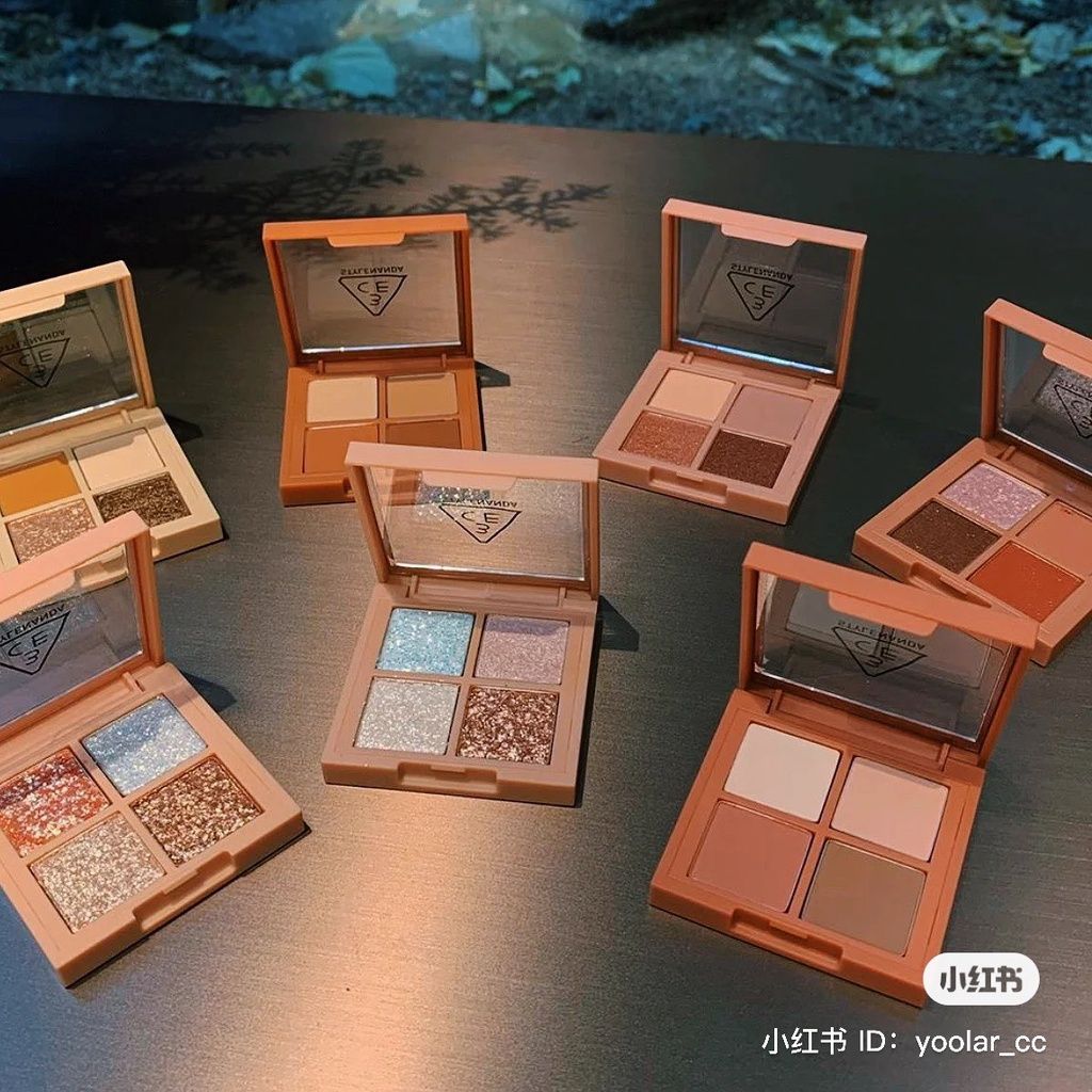 Màu Mắt 3CE 4 Ô Mini Multi Eye Color Palette - Hộp Vuông