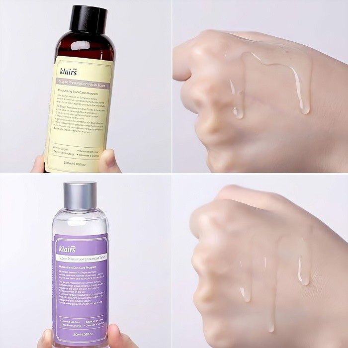 Nước Hoa Hồng Klairs Supple Preparation Unscented + Facial Toner 30ml - 180ml
