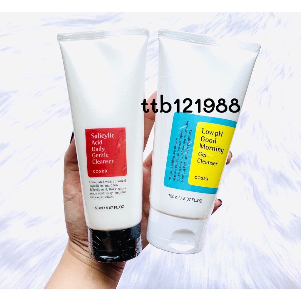 Sữa Rửa Mặt Cosrx Low pH Good Morning Gel Cleanser - Salicylic Acid Daily Gentle Cleanser 150ml