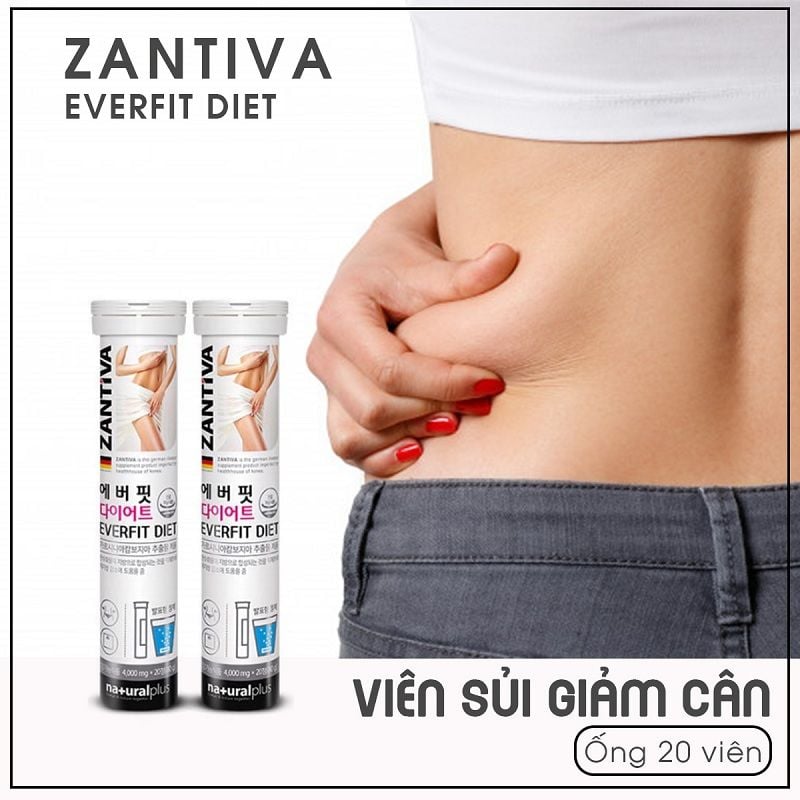 Viên Sủi Giảm Cân Zantiva Everfit Diet Đức