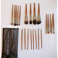 Bộ Cọ Trang Điểm 22 Cây TAKI MAKEUP Lông Thú+ Túi
