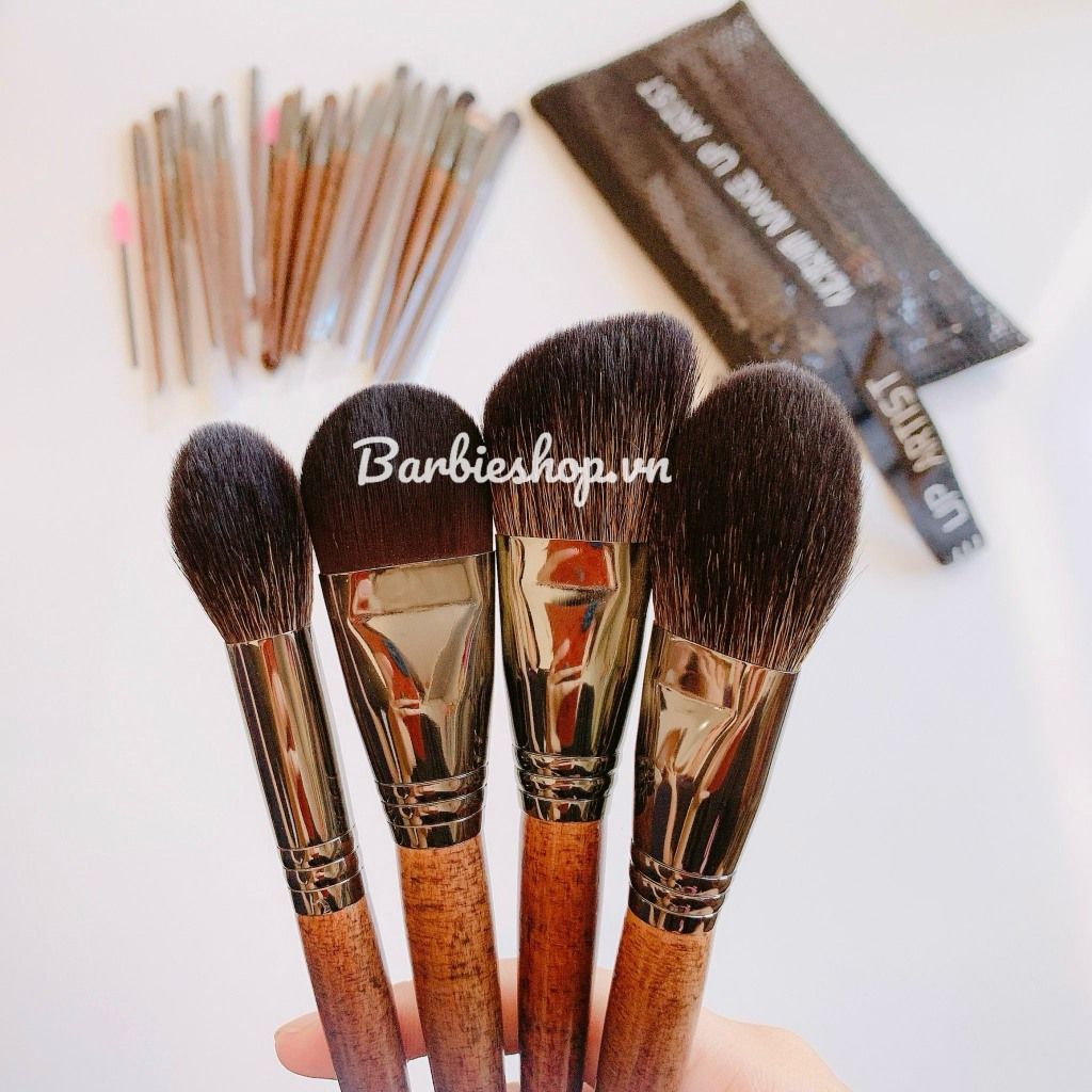 Bộ Cọ Trang Điểm 22 Cây TAKI MAKEUP Lông Thú+ Túi