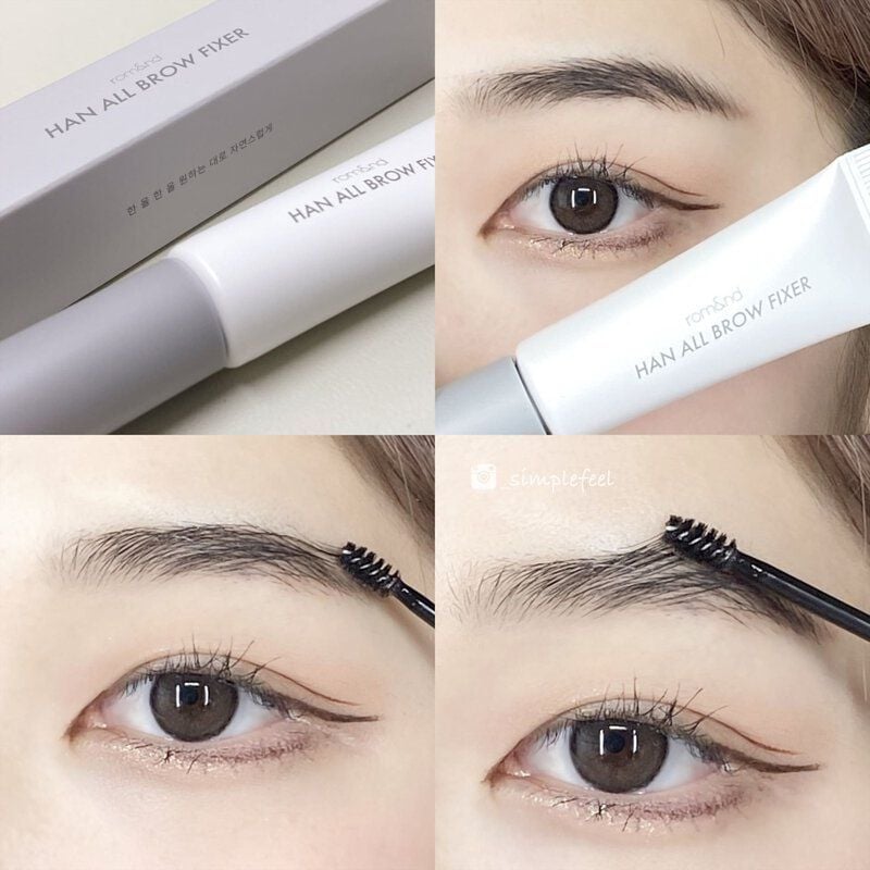 Mascara Chân Mày Siêu Tự Nhiên, Bền Màu, Lâu Trôi Romand Han All Brow Cara 9g