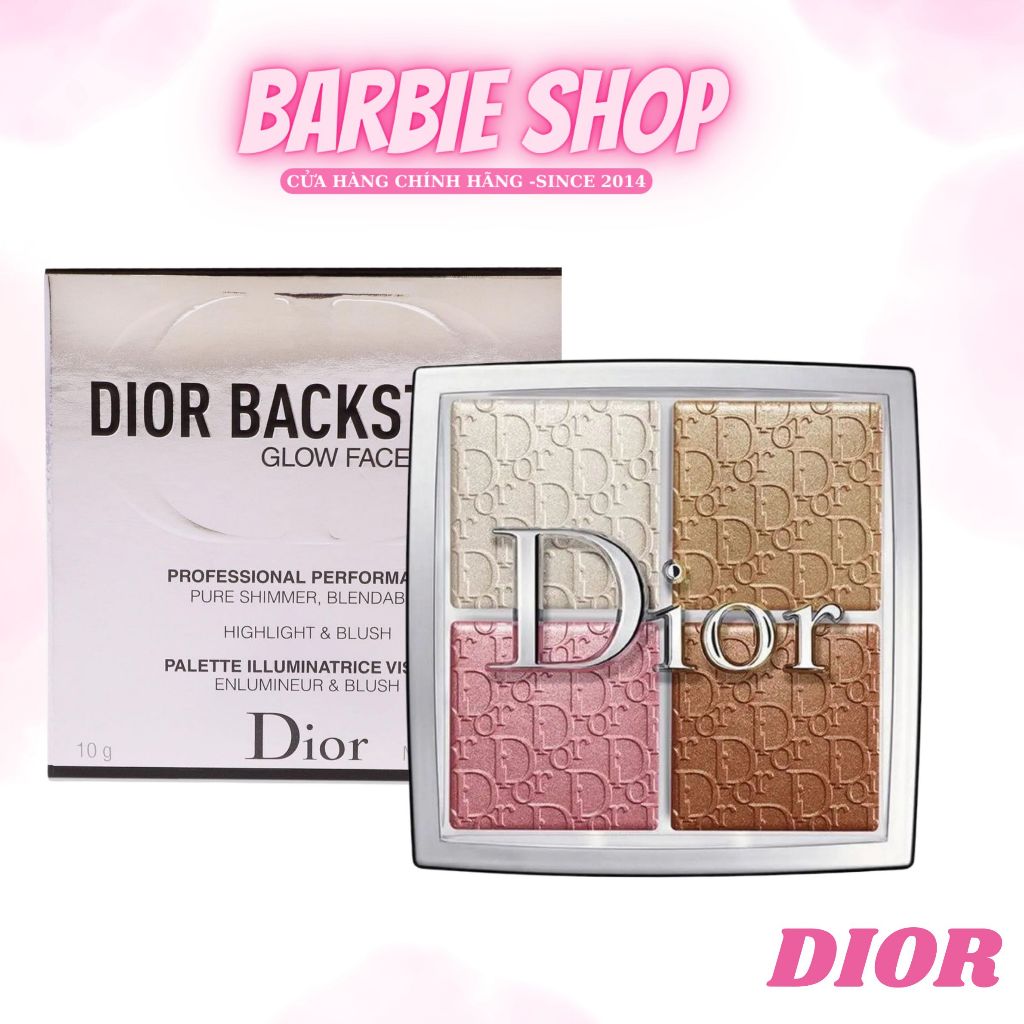 Bảng 4 ô Highlight và Má Hồng Dior Backstage Glow Face Pellete