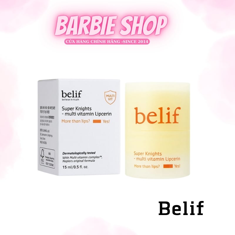 [ Tem LG ] Dưỡng Môi Belif Super Knights Multi Vitamin Lipcerin 15ml