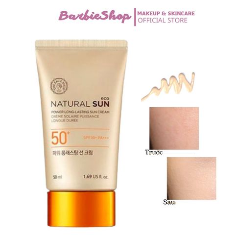 Kem Chống Nắng The Face Shop Power Long Lasting Sun Cream SPF50+ PA+++ (50ml)