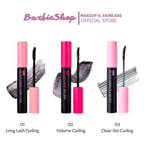 Mascara Làm Cong Mi Tự Nhiên Peripera Ink Black Cara